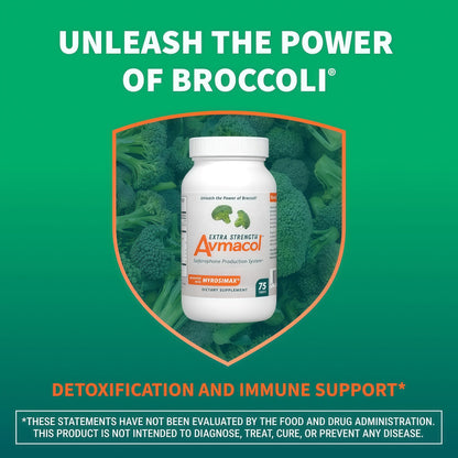 Nutramax Laboratories Avmacol Extra Strength #1 Researched Sulforaphane-Producing Brand for Detoxification with Glucoraphanin and Active Myrosinase, Immune Health, Adults & Children, 75 Tablets