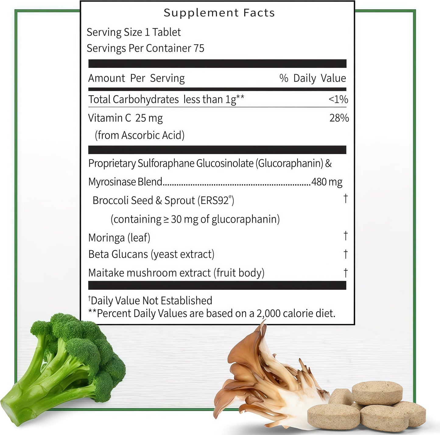 Nutramax Laboratories Avmacol Extra Strength #1 Researched Sulforaphane-Producing Brand for Detoxification with Glucoraphanin and Active Myrosinase, Immune Health, Adults & Children, 75 Tablets
